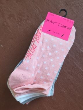 New Betsey Johnson Low Cut Socks 10 Pairs